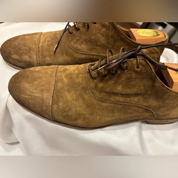 Officine Creative Tan Suede Oxford Shoes - Picture 3 of 14